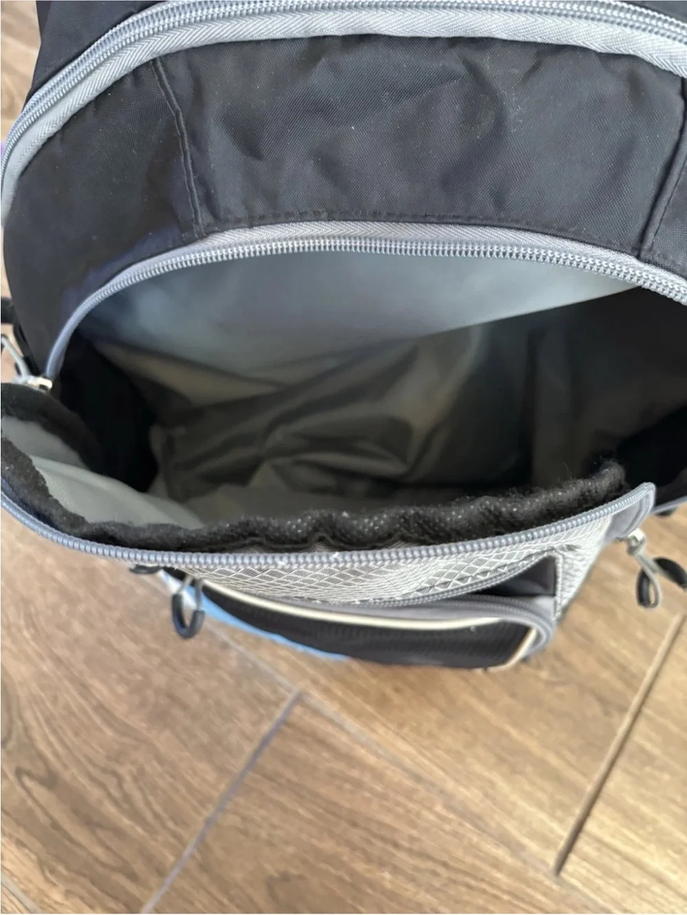 STX Lacrosse Field Hockey Backpack Black Blue Multi Pocket Gear Bag
